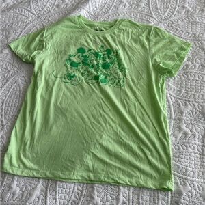 Green Shirt with Mickey Print
